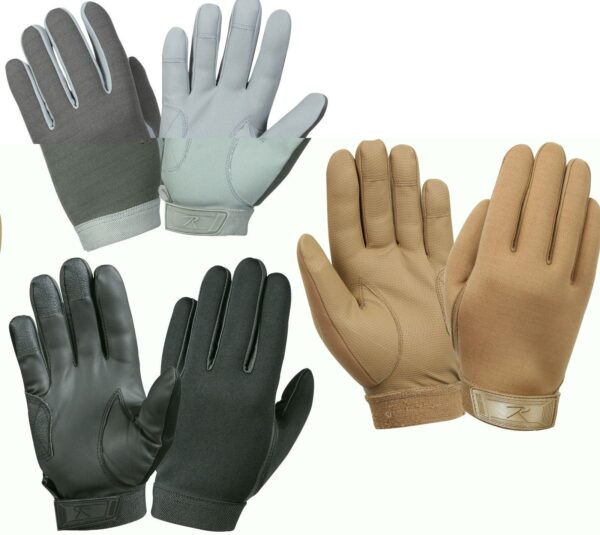 Multi-Purpose Police Tactical Gloves - Black, Foliage Green