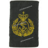 Royal Navy Chief Petty Officer Slip-On Rank Slide Yellow On Black with Queen Elizabeth's Crown. Woven Naval Branch, rank or misc