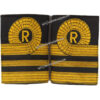 Royal Naval Reserve Lieutenant Commander Rank Slides Facing Pair Woven Naval Branch, rank or miscellaneous insignia