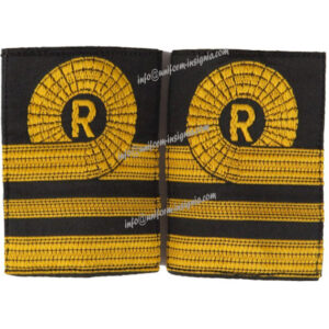 Royal Naval Reserve Lieutenant Commander Rank Slides Facing Pair Woven Naval Branch, rank or miscellaneous insignia