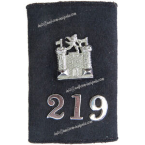 Suffolk Constabulary Black Epaulette Slide With Badge + 3 Numbers Chrome-plated UK Police or Prison insignia