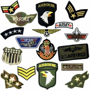 Army Military Themed Embroidered Logo Patch Badge Iron On / Sew On Fancy Dress