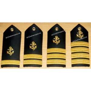  Multi Stripe Anchor Shoulder Boards and Epaulets High Quality Customized Gold Bullion French Braided Bulk Supplies