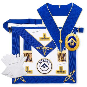 Masonic Regalia Provincial London Grand Rank Undress Lambskin Leather Apron Pack