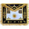 MASONIC Grand Master Sun Apron Bullion Hand Embroidered fine Work %100 LAMBSKIN