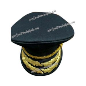 Military embroidery peak cap