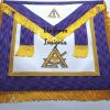 Master Royal & Select Masters English Regulation Apron - Purple With Gold Fringe
