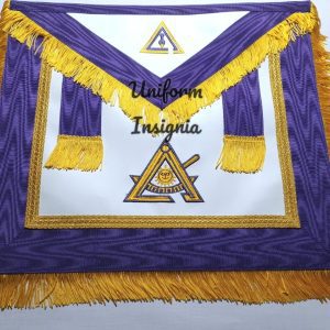 Master Royal & Select Masters English Regulation Apron - Purple With Gold Fringe