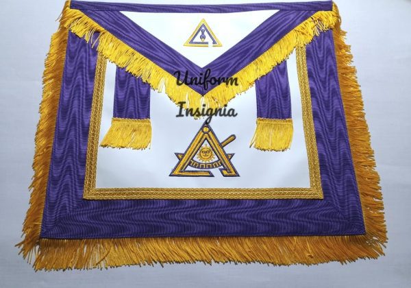 Master Royal & Select Masters English Regulation Apron - Purple With Gold Fringe