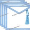 Masonic Regalia New Jersey Regulation Officer Apron (Lambskin) 5 Aprons Set